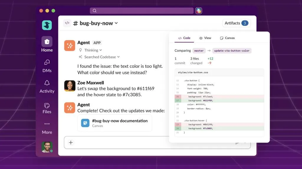 Slack integra agentes de IA para programación colaborativa en tiempo real