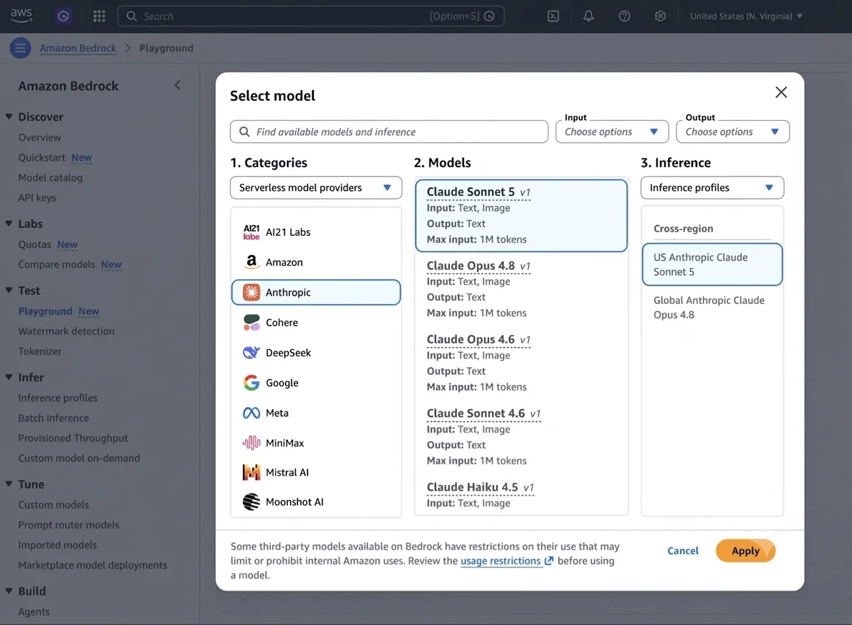 Claude Sonnet 5 disponible en Amazon Bedrock con capacidades de agentes y codificación