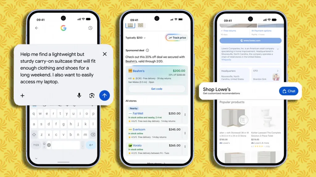 Google añade publicidad personalizada al asistente de compras de Gemini