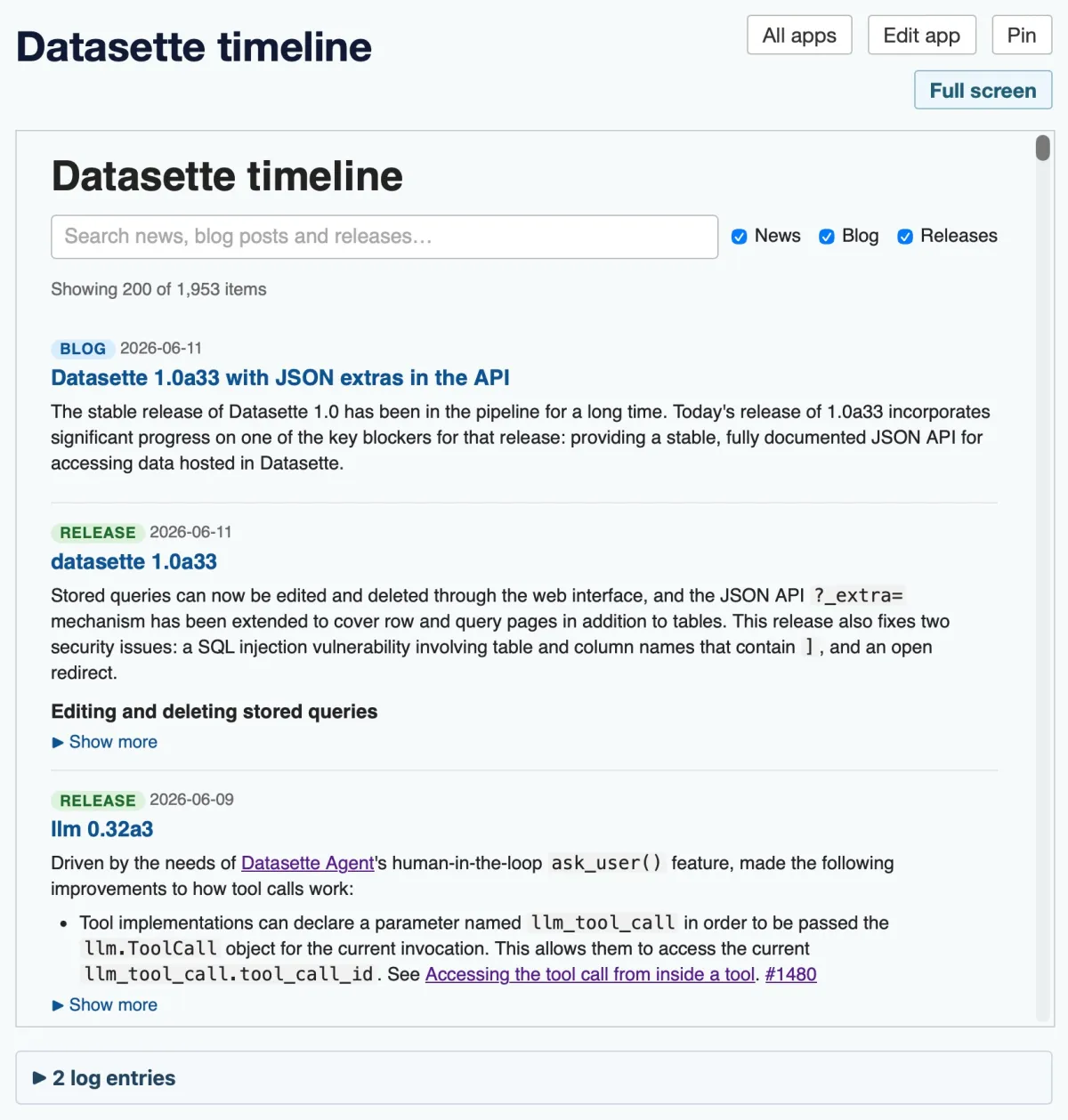 Datasette lanza plugin para ejecutar aplicaciones HTML sandboxed en su plataforma
