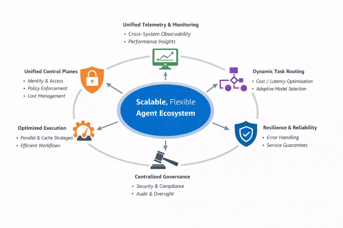 AWS define patrones arquitectónicos para escalar agentes de IA sin dependencia de proveedor