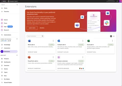 Amazon Quick llega a Microsoft 365 con edición agentica de documentos sin cambiar aplicaciones