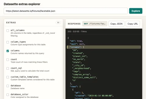 Datasette 1.0a33: extensión de API con patrones JSON y herramientas asistidas por IA