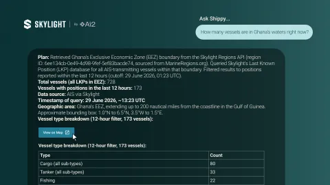 Allen AI presenta Shippy, agente de IA para vigilancia marítima con confiabilidad verificable