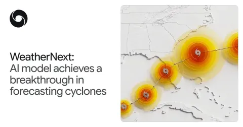 Google DeepMind abre WeatherNext, modelo de IA que mejora predicción de ciclones en un día