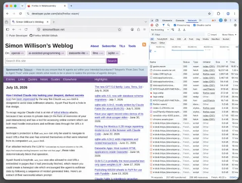 Puter compila Firefox a WebAssembly usando IA, permitiendo un navegador dentro de otro navegador