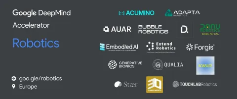 Google DeepMind lanza aceleradora de robótica para 15 startups europeas