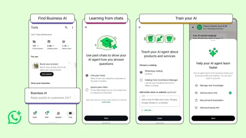 Meta lanza asistentes de IA para pequeños negocios en WhatsApp India