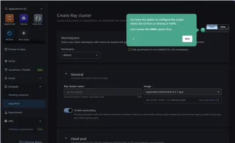 AWS integra Ray en SageMaker HyperPod con soporte gestionado en Kubernetes