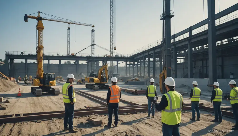 Ilustración generada con IA sobre: Meta y sindicatos estadounidenses invierten en formación de oficios para la infraestructura de IA
