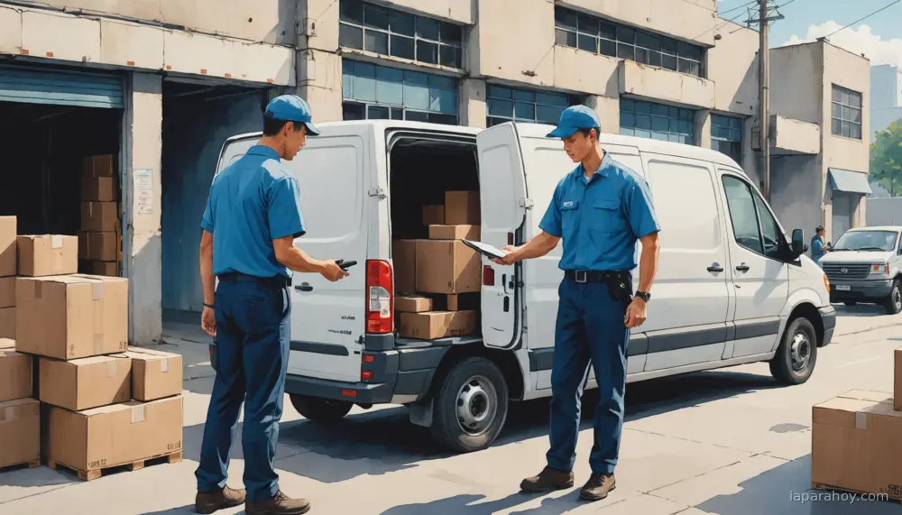 Ilustración generada con IA sobre: Directivo de DHL argentino explica cómo la IA impulsa la logística de centros de datos y su uso en reparto