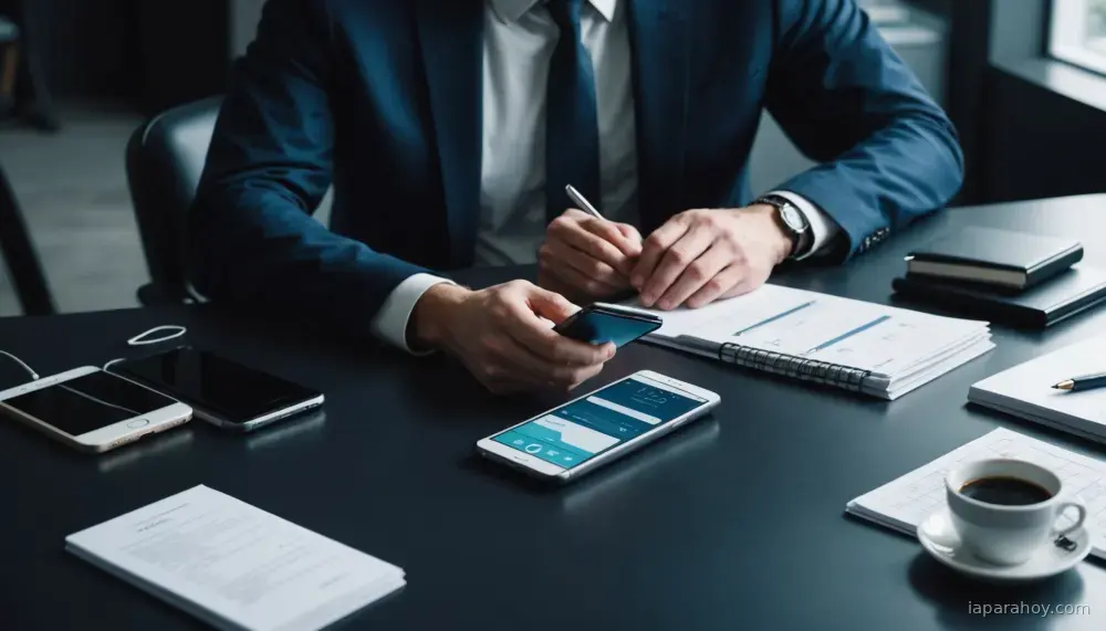 Ilustración generada con IA sobre: Vertu Alphafold: agente IA ejecutivo a $6.880 contra Samsung Galaxy Z Fold 7