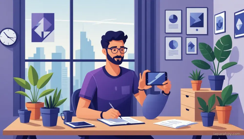 Ilustración generada con IA sobre: Google añade avatares personalizados de IA a Vids para crear videos con tu apariencia