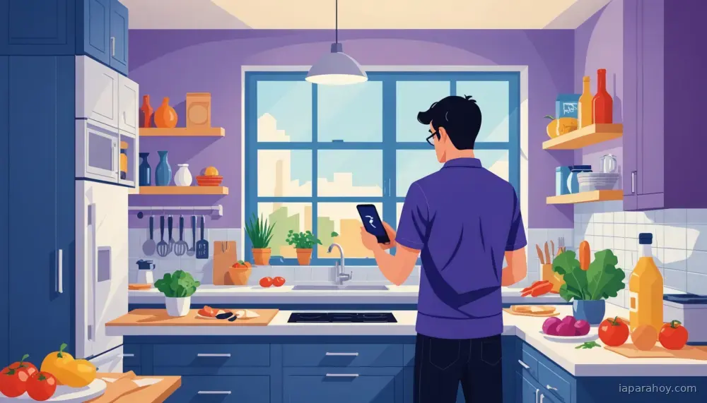 Ilustración generada con IA sobre: Google expande AI Mode con integraciones de apps como Instacart, Canva y YouTube