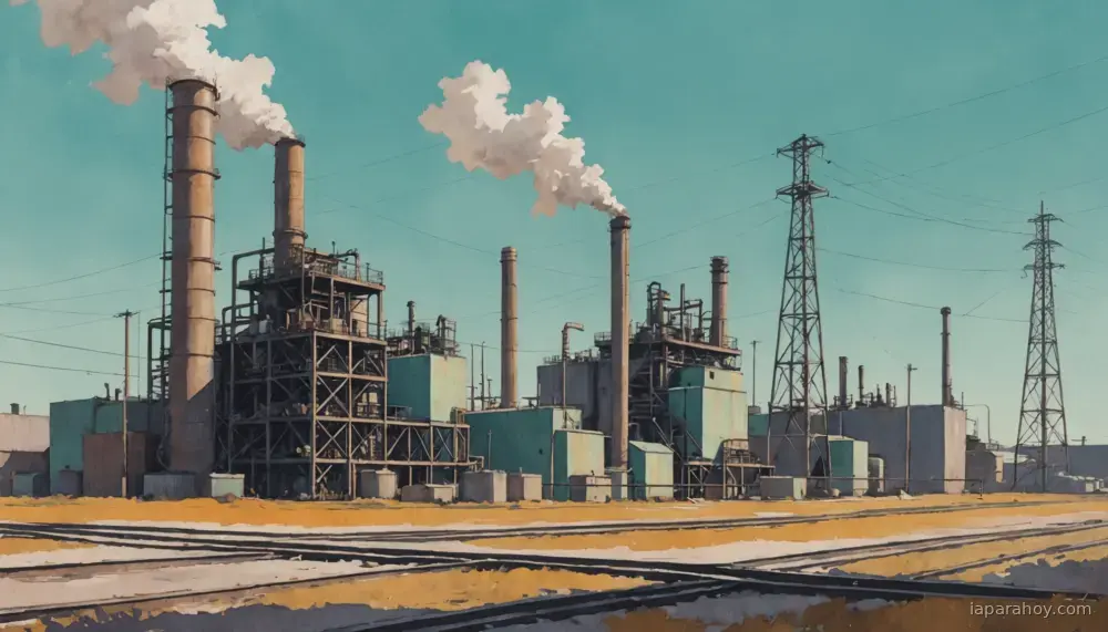 Ilustración generada con IA sobre: Precios del gas natural podrían triplicarse y encarecer centros de datos IA