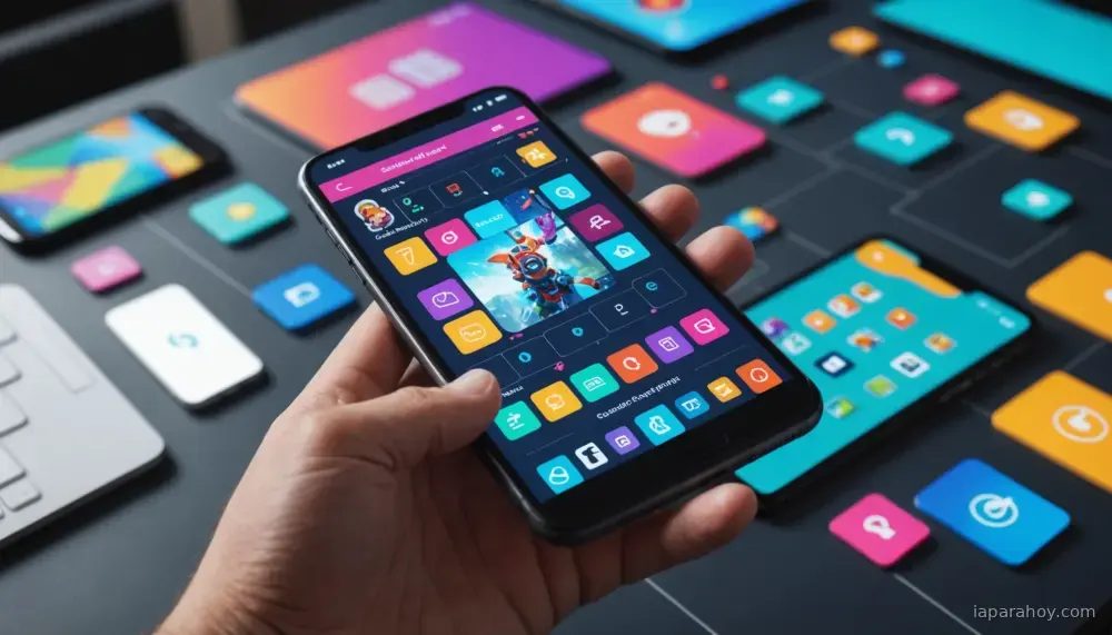 Ilustración generada con IA sobre: Meta lanza Pocket, aplicación para crear juegos interactivos con IA, en Estados Unidos