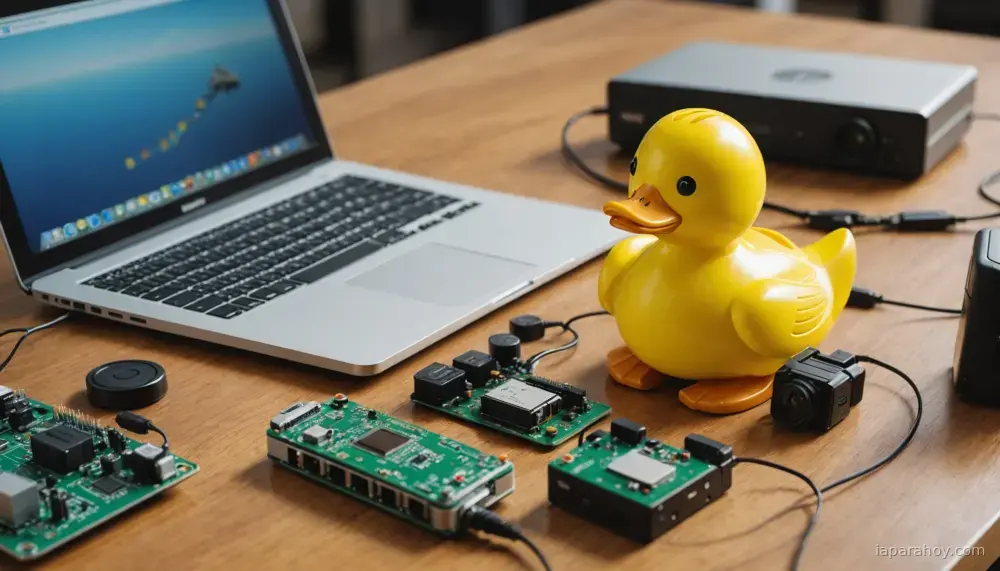 Ilustración generada con IA sobre: Hugging Face lanza Microduck, un robot duck de código abierto por 399 dólares