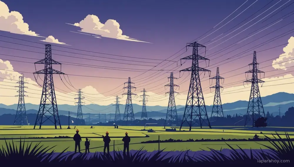 Ilustración generada con IA sobre: Empresas energéticas disparan IPO aprovechando demanda de datos centers para IA