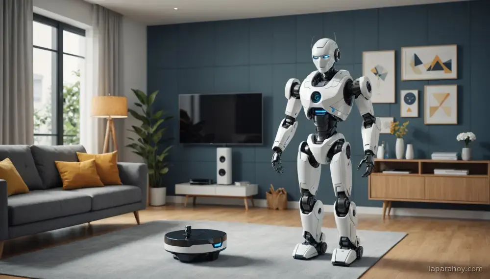 Ilustración generada con IA sobre: Unitree G1, el robot chino que fascina en redes pero aún no tiene empleo real