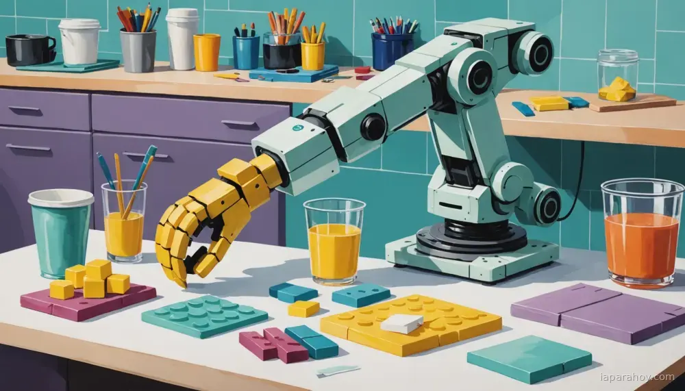 Ilustración generada con IA sobre: Generalist AI demuestra robots que aprenden tareas nuevas sin entrenamiento específico