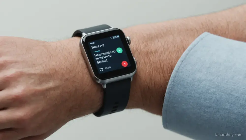 Ilustración generada con IA sobre: Pulseras sin pantalla: la industria de wearables apunta a la distracción cero