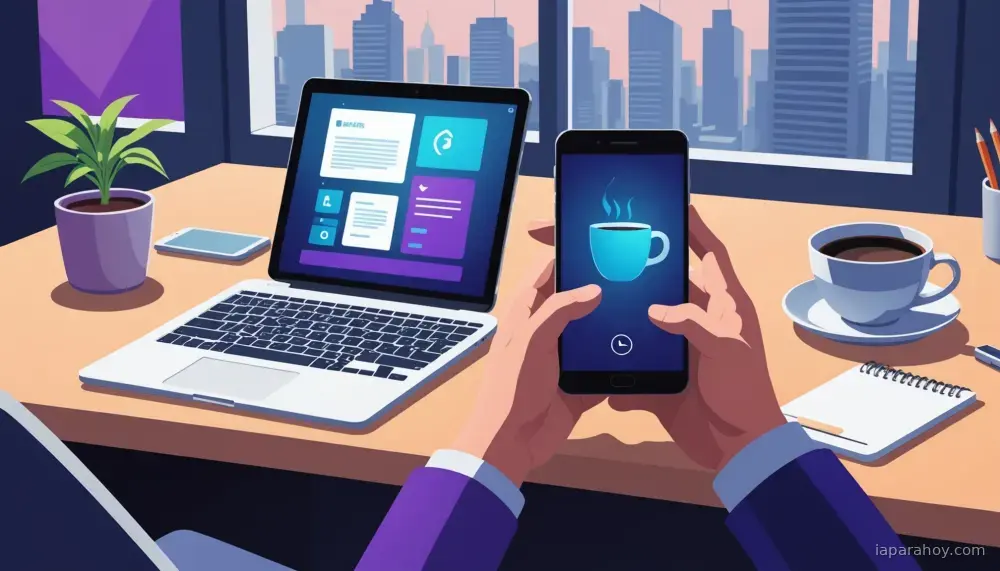 Ilustración generada con IA sobre: Apple presenta infraestructura híbrida de IA con modelos locales y nube privada en 2026