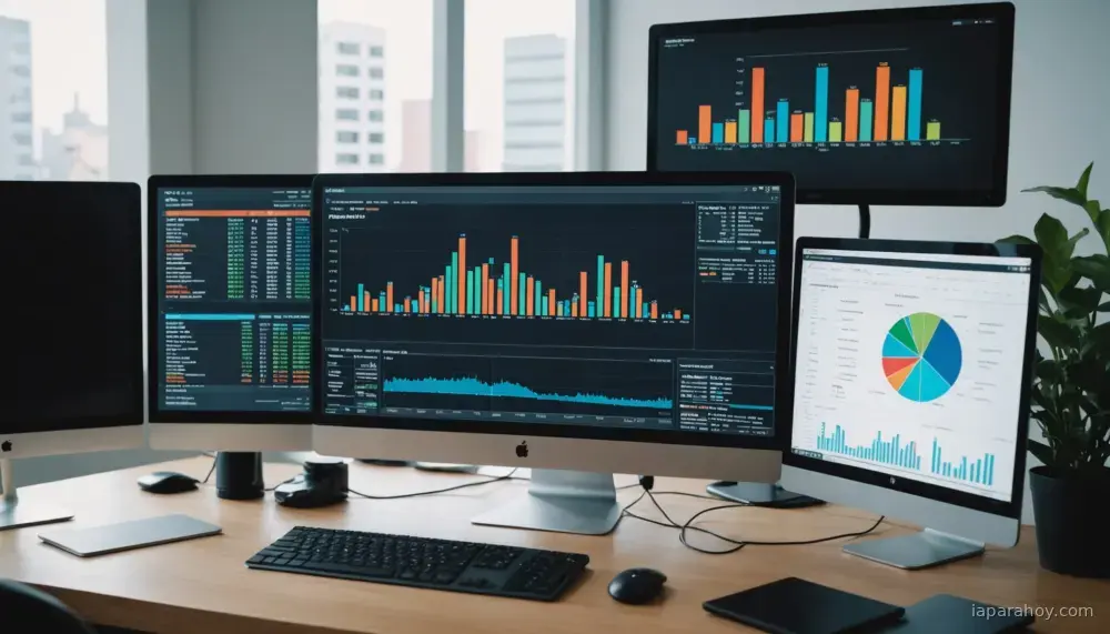 Ilustración generada con IA sobre: ChatGPT recupera cuota de tráfico web hasta el 55,5%, según Similarweb