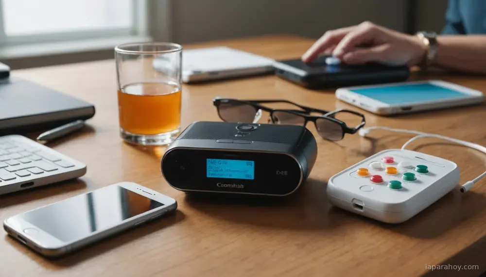 Ilustración generada con IA sobre: Startup argentina lanza Ato, computadora con IA por voz para adultos mayores