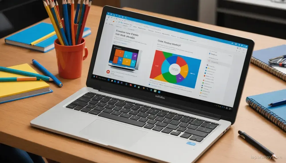 Ilustración generada con IA sobre: Google lanza un centro de estudios con IA para el regreso a clases