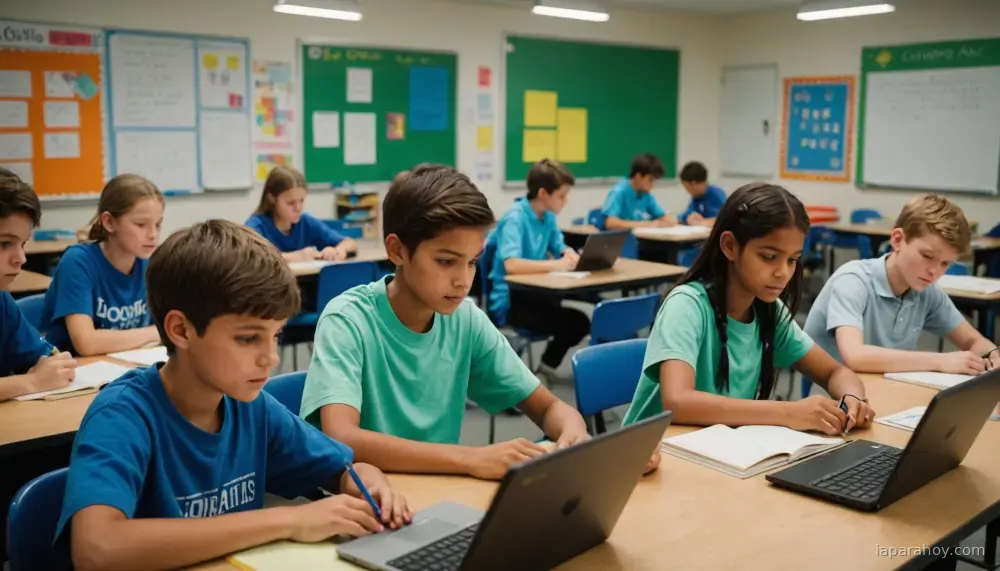 Ilustración generada con IA sobre: Bill Gates advierte que los compañeros de IA pueden ser adictivos y dañinos para niños