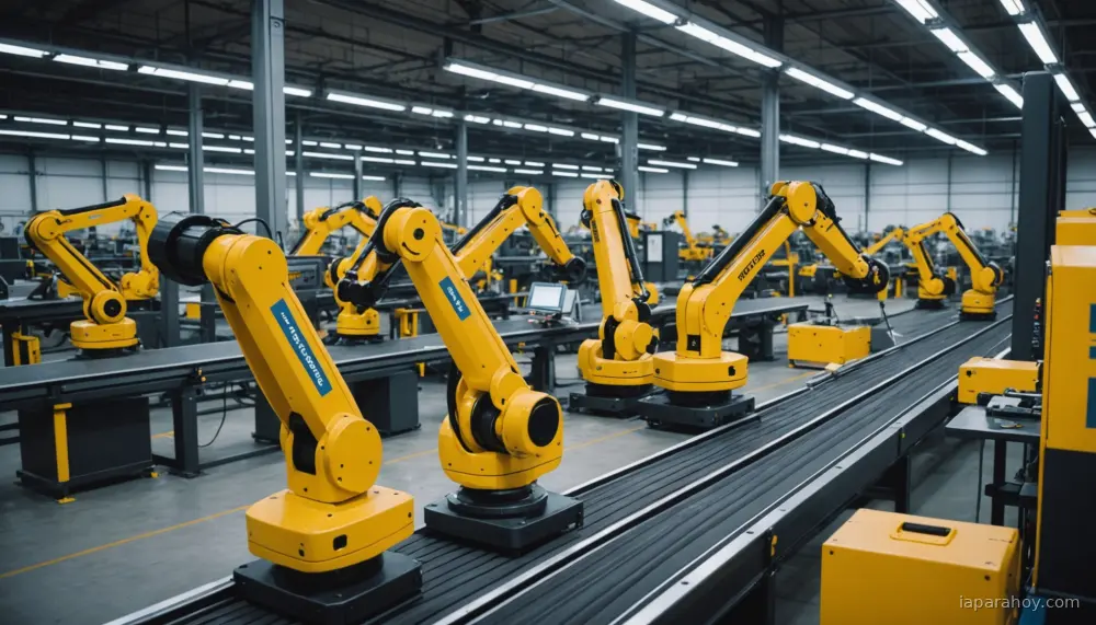 Ilustración generada con IA sobre: China vende 13.000 robots humanoides en 2025, pero el mercado sigue en pañales