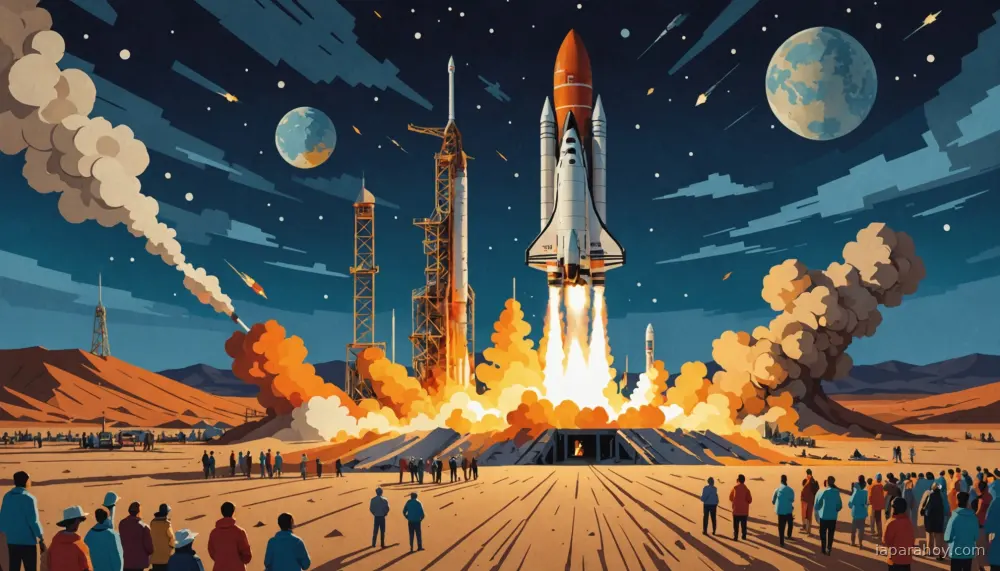 Ilustración generada con IA sobre: SpaceX adquiere xAI y propone trasladar centros de datos de IA al espacio