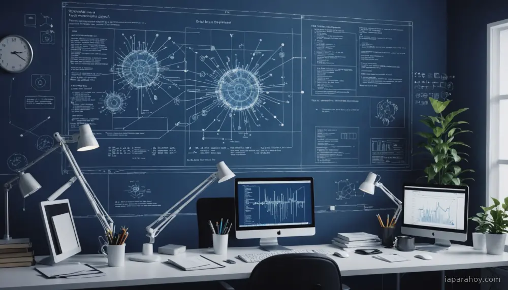 Ilustración generada con IA sobre: Anthropic lanza Claude Mythos para detectar vulnerabilidades; OpenAI y Google responden con iniciativas de…