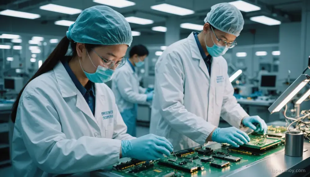 Ilustración generada con IA sobre: China aumenta inversión en chips de IA nacionales al 46% del presupuesto anual
