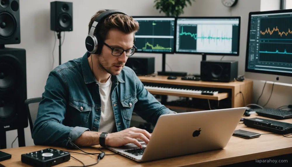 Ilustración generada con IA sobre: Spotify lanza herramienta de IA generativa para crear covers con royalties compartidos