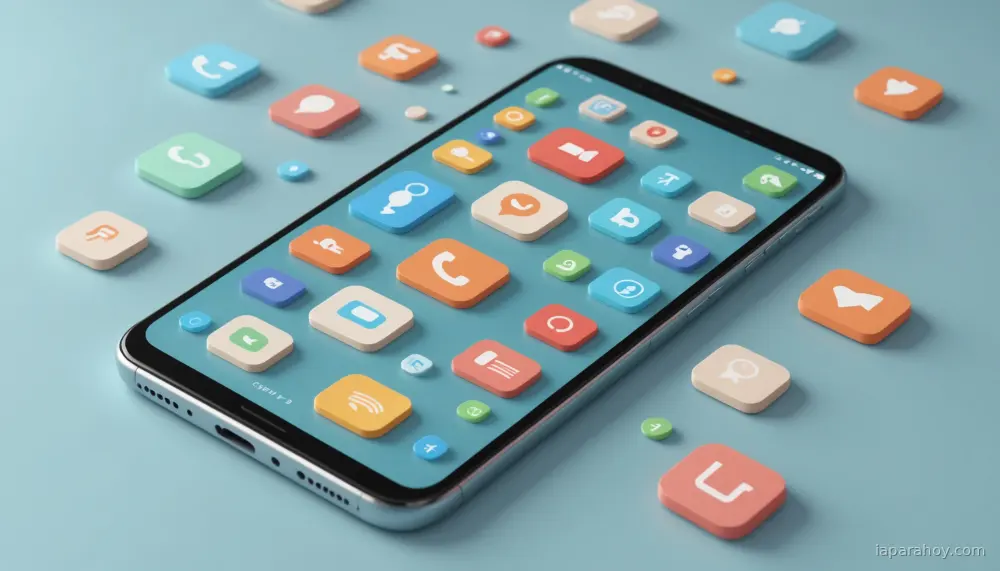 Ilustración generada con IA sobre: Apple integrará Siri con Claude, Gemini y otros chatbots mediante extensiones en iOS 27
