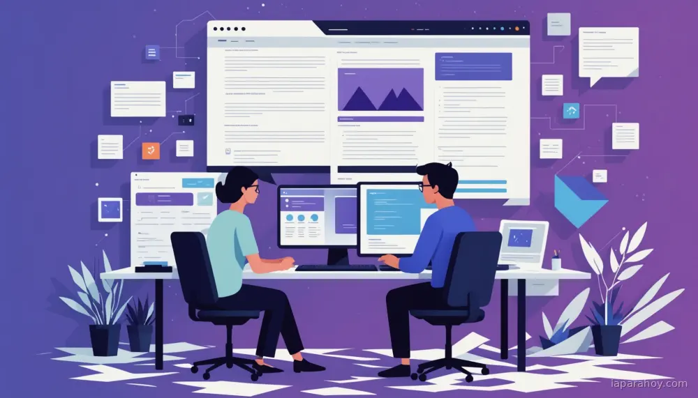 Ilustración generada con IA sobre: Microsoft lanza MAI-Code-1-Flash, modelo de IA para programación en Visual Studio Code