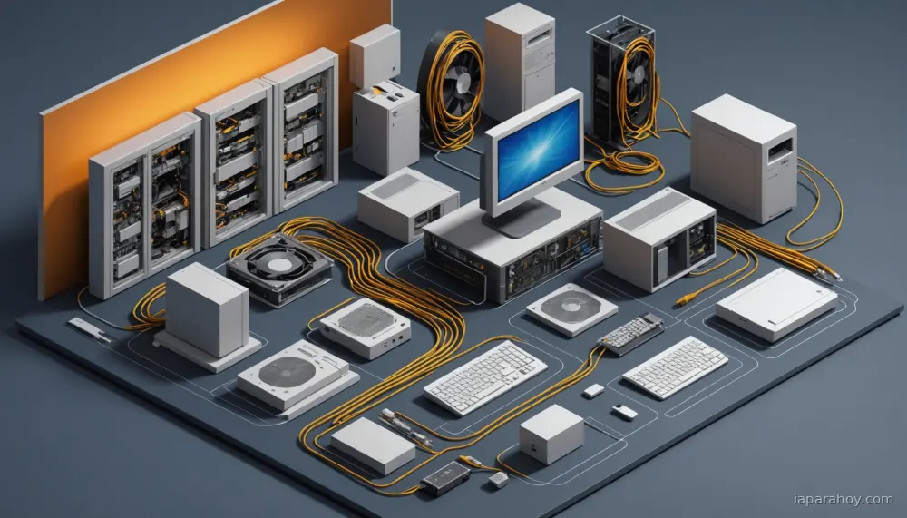 Ilustración generada con IA sobre: AMD Ryzen AI Halo: procesadores para ejecutar modelos de 300.000M parámetros en PC