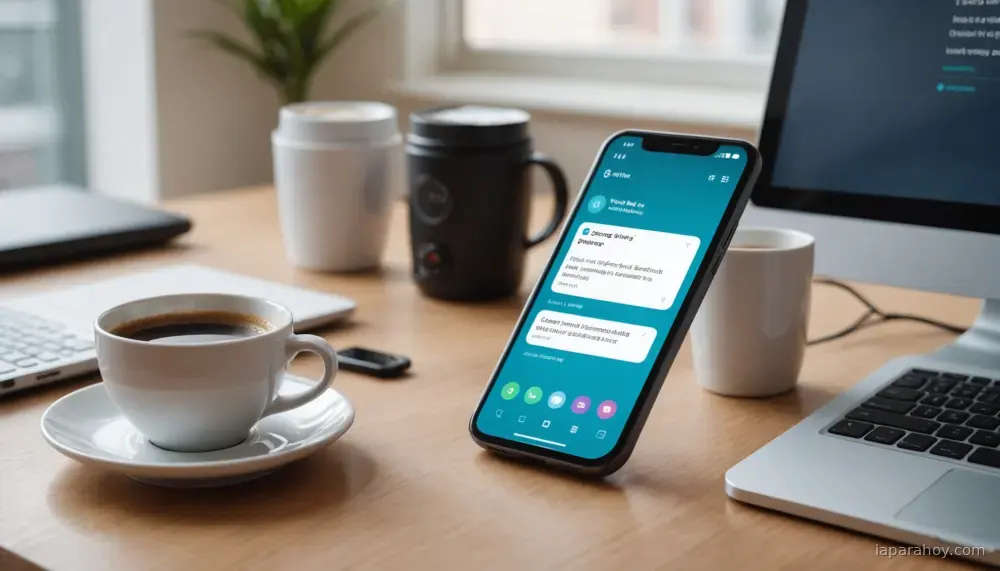 Ilustración generada con IA sobre: WhatsApp prueba integrar agentes de IA de terceros en chats individuales