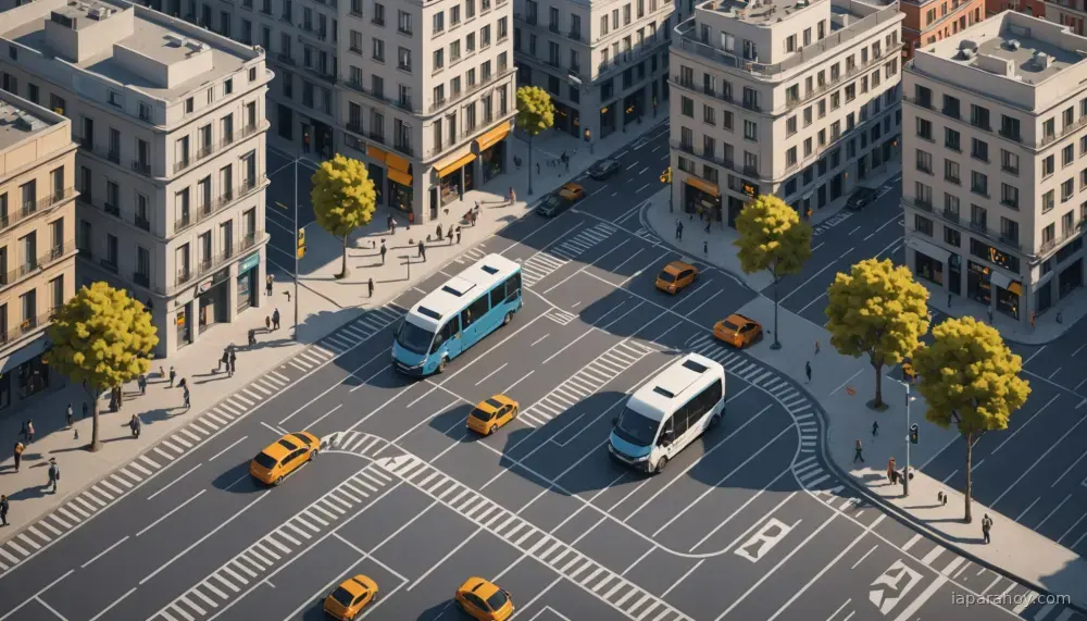 Ilustración generada con IA sobre: Madrid prepara despliegue de robotaxis de Uber y Waymo para otoño de 2026