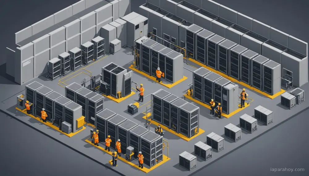 Ilustración generada con IA sobre: OpenAI amplía Stargate para escalar infraestructura de cómputo