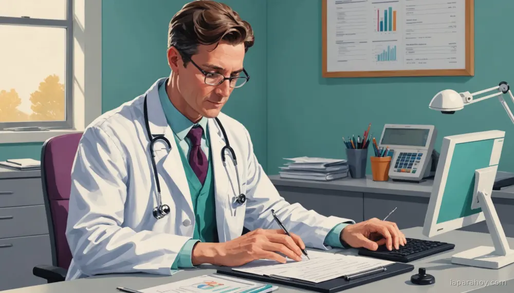 Ilustración generada con IA sobre: OpenAI ofrece gratis ChatGPT for Clinicians a profesionales médicos verificados en EE.UU.