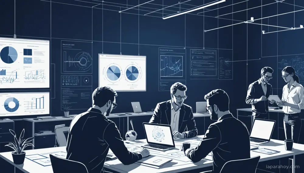Ilustración generada con IA sobre: OpenAI Frontier: plataforma empresarial para construir y gestionar agentes IA