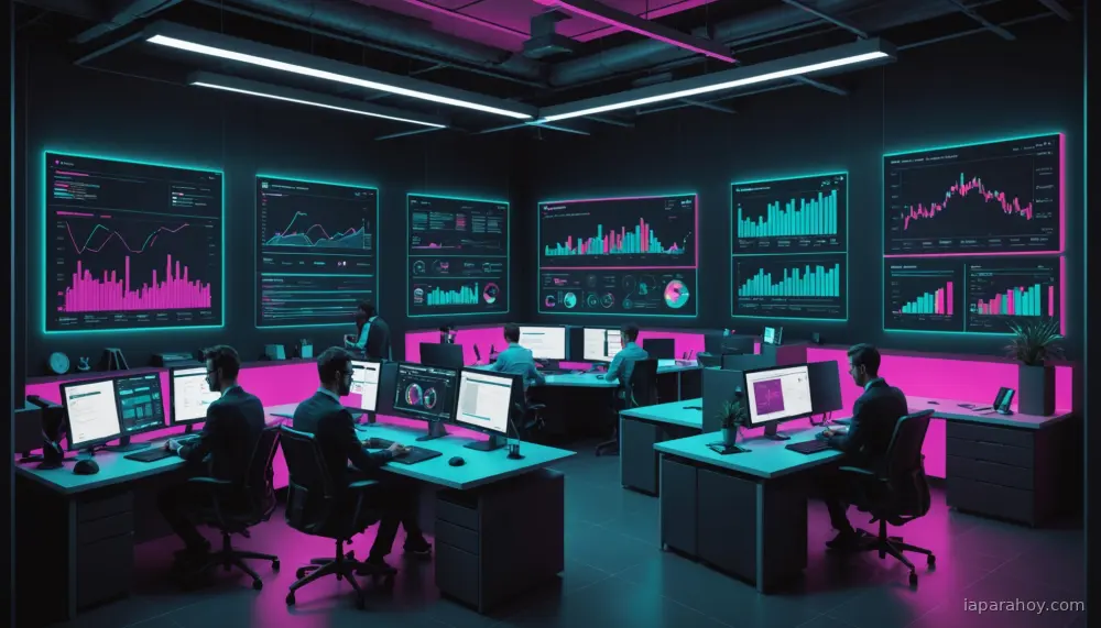 Ilustración generada con IA sobre: OpenAI construye agente de datos interno con GPT-5 para análisis masivo