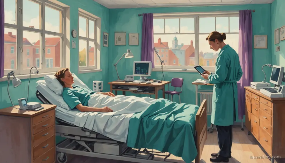 Ilustración generada con IA sobre: DeepMind se asocia con Veteranos de EE.UU. para predecir deterioro de pacientes