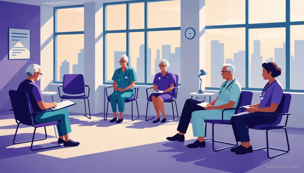 Ilustración generada con IA sobre: DeepMind Health publica primer informe de revisores independientes y anuncia cambios