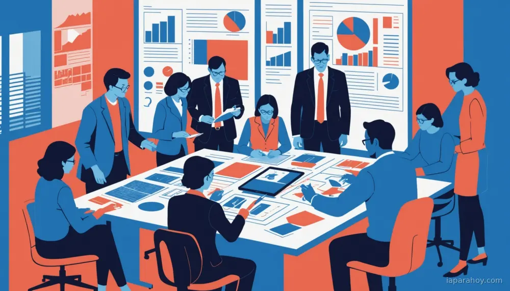 Ilustración generada con IA sobre: Google DeepMind demuestra RL para diseño de políticas económicas alineadas con valores humanos