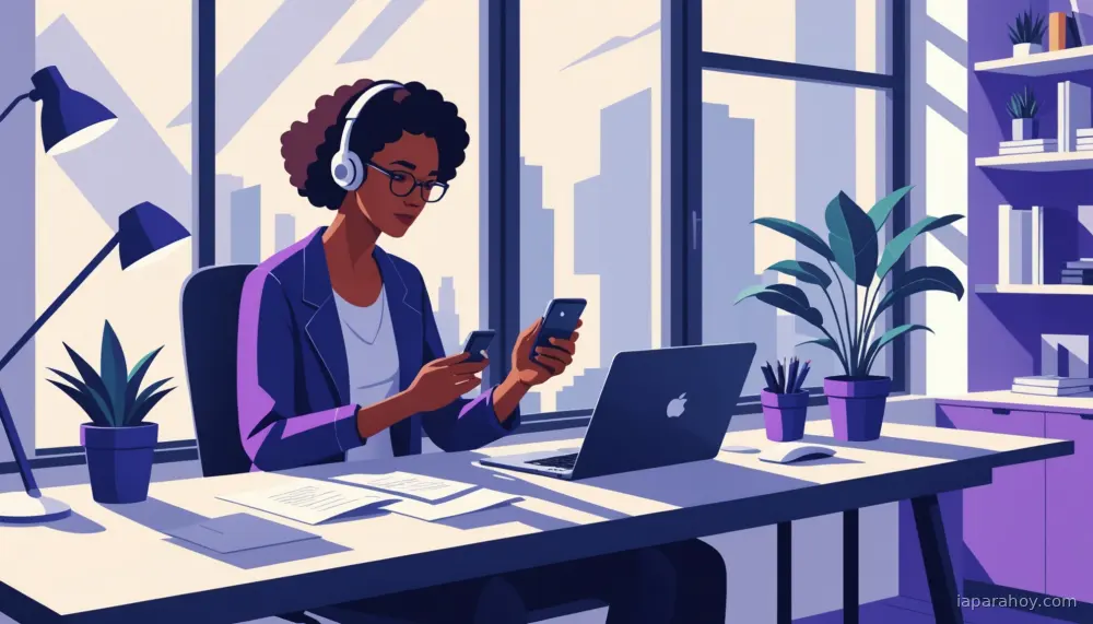 Ilustración generada con IA sobre: Hugging Face presenta Holo3.1: agentes de IA para desktop, móvil y edge local