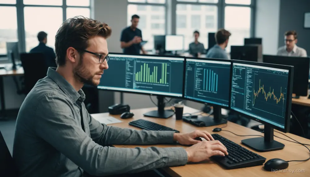 Ilustración generada con IA sobre: JetBrains lanza Mellum2, modelo MoE de 12B parámetros optimizado para inferencia rápida