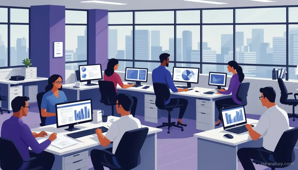 Ilustración generada con IA sobre: Zavarovalnica Triglav: adopción empresarial de Copilot con 40 mentores digitales internos